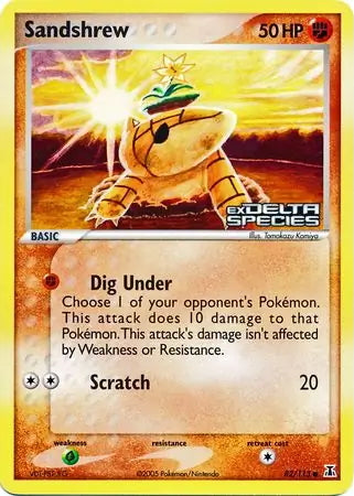 EX Delta Species Sandshrew #82/113 reverse holo